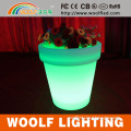 Rechargeable RGB Illuminated LED Round Plastic Flower Pot